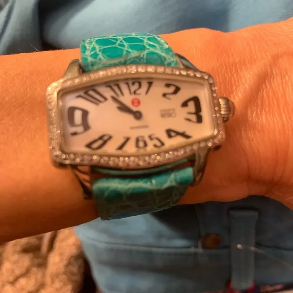 RARE MICHELE RETRO COQUETTE DIAMOND WATCH
